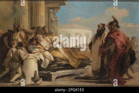 Mort de Dido entre 1757 et 1770 par Giovanni Battista Tiepolo Banque D'Images