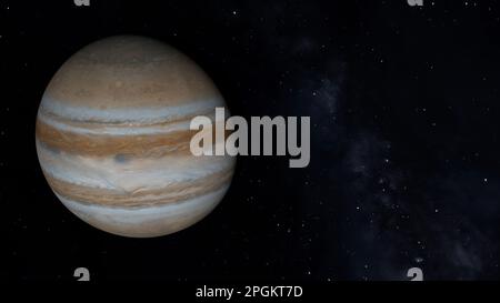 Planète Jupiter. Exploration spatiale. Banque D'Images