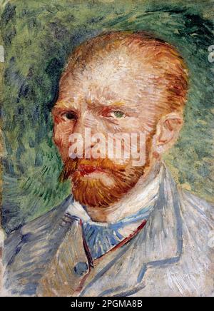 Vincent van Gogh (1853-1890), autoportrait, huile sur carton, 1887 Banque D'Images