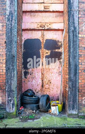 Les portes de l'entrepôt du quai de Liverpool Banque D'Images