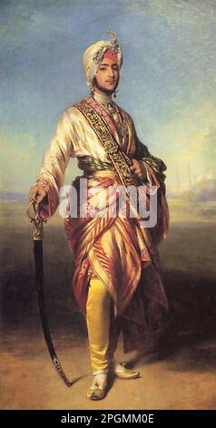 Winterhalter Franz Xavier - Maharajah Duleep Singh - École allemande - 19th siècle - Winterhalter Franz Xavier - Maharajah Duleep Singh - École allemande - 19th siècle Banque D'Images