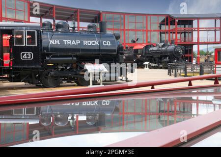 La locomotive numéro 43 restaurée exposée au lieu historique national de Steamtown, à Scranton, en Pennsylvanie Banque D'Images