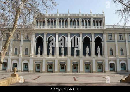 Musée de la littérature azerbaïdjanaise de Nizami à Bakou Banque D'Images