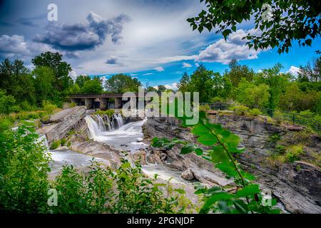 Les chutes d'eau de Hog's Back, Ottawa (Ontario), Canada Banque D'Images