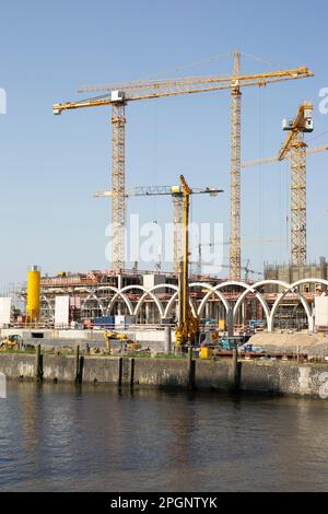 Allemagne, Hambourg, grand chantier de construction à HafenCity Banque D'Images