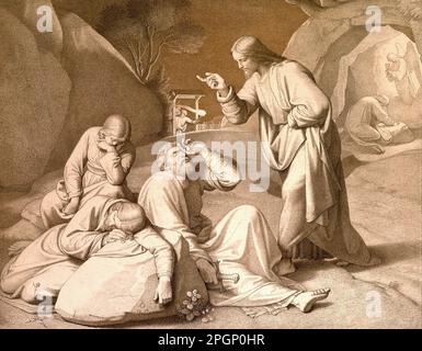Overbeck Friedrich - le Christ dans le jardin de Gethsemane - Ecole allemande - 19th et début du 20th siècle - Overbeck Friedrich - le Christ dans le jardin de Gethsemane - Ecole allemande - 19th et début du 20th siècle Banque D'Images