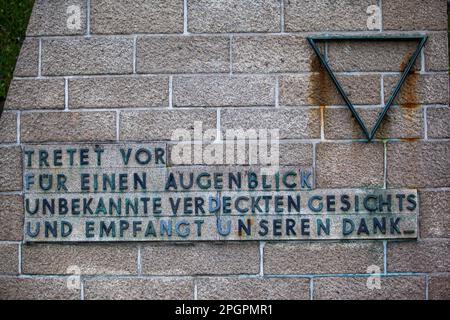 Camp de concentration de Halberstadt Memorial Langenstein Banque D'Images