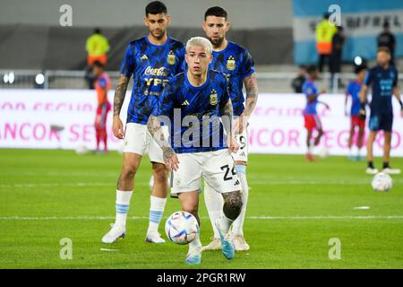 23 mars 2023, ville de Buenos Aires, ville de Buenos Aires, Argentine: INT. SPORTS.- ENZO FERNANDEZ de l'équipe Argentine pendant le match de football amical contre Panama, à Buenos Aires, Argentine, 23 mars 2023 (Credit image: © Julieta Ferrario/ZUMA Press Wire) USAGE ÉDITORIAL SEULEMENT! Non destiné À un usage commercial ! Banque D'Images