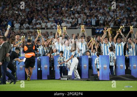23 mars 2023, ville de Buenos Aires, ville de Buenos Aires, Argentine: INT. SPORTS.- équipe Argentine pendant le match de football amical contre Panama, à Buenos Aires, Argentine, 23 mars 2023 (Credit image: © Julieta Ferrario/ZUMA Press Wire) USAGE ÉDITORIAL SEULEMENT! Non destiné À un usage commercial ! Banque D'Images