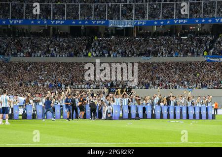 23 mars 2023, ville de Buenos Aires, ville de Buenos Aires, Argentine: INT. SPORTS.- équipe Argentine pendant le match de football amical contre Panama, à Buenos Aires, Argentine, 23 mars 2023 (Credit image: © Julieta Ferrario/ZUMA Press Wire) USAGE ÉDITORIAL SEULEMENT! Non destiné À un usage commercial ! Banque D'Images