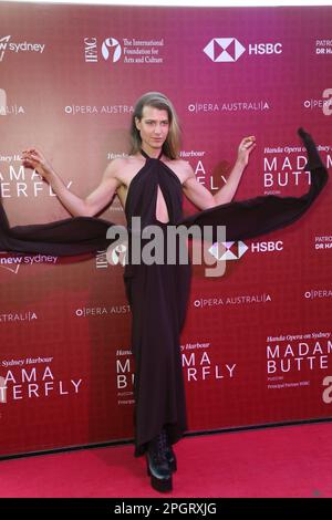 Sydney, Australie. 24th mars 2023. Christian Wilkins arrive sur le tapis rouge lors de la soirée d'ouverture de l'opéra Madama Butterfly Handa sur le port de Sydney à Fleet Steps, Mme Macquaries point. Credit: Richard Milnes/Alamy Live News Banque D'Images