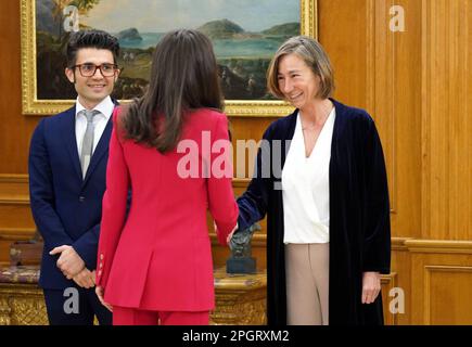 Madrid, Espagne. 24th mars 2023. La Reine Letizia espagnole lors d'une audience avec des membres de l'Organisation du Code à Madrid le vendredi 24 mars 2023. Credit: CORMON PRESSE/Alamy Live News Banque D'Images