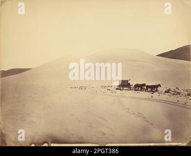 Desert Sand Hills près du puits de Carson, Nevada 1867 par Timothy H. O'Sullivan Banque D'Images