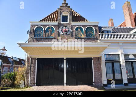 Edam, pays-Bas. Février 2023. Le marché du fromage à Edam, Hollande. Photo de haute qualité Banque D'Images
