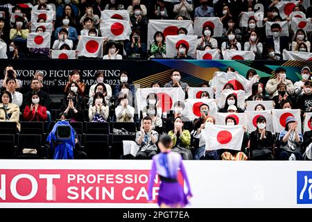 Rinka WATANABE (JPN), pendant le patinage libre des femmes, aux Championnats du monde de patinage artistique 2023 de l'UIP, à Saitama Super Arena, sur 24 mars 2023, à Saitama, au Japon. Credit: Raniero Corbelletti/AFLO/Alay Live News Banque D'Images