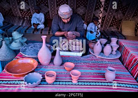 Poterie, Nizwa, Oman Banque D'Images