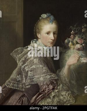 L'épouse de l'artiste : Margaret Lindsay d'Evelick, c 1726 - 1782 1758 par Allan Ramsay Banque D'Images