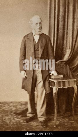 Portrait d'Edward Fitzgerald (1809-1843), (écrivain anglais) de Louis Alexandre Gobinet de Villecholes Banque D'Images