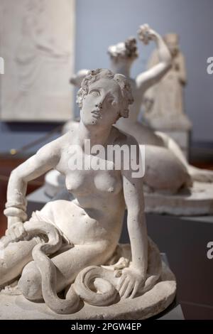 La collection Gipsoteca ou plâtre de Lorenzo Bartolini et Luigi Pampaloni à l'Accademia de Florence Banque D'Images