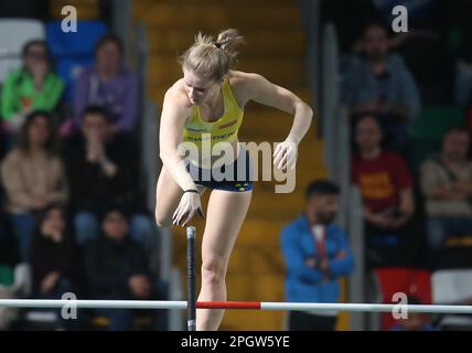 Michaela MEIJER de Suède Pole Vault femmes final lors des Championnats européens d'athlétisme en salle 2023 sur 4 mars 2023 à l'aréna Atakoy à Istanbul, Turquie - photo Laurent Lairys / DPPI Banque D'Images