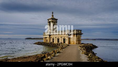 Église Normanton à Rutland Water, Royaume-Uni Banque D'Images