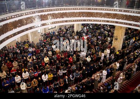 Rafah, bande de Gaza, Palestine. 24th mars 2023. Gaza, Palestine. 24 mars 2023. Les Palestiniens exécutent la prière du premier vendredi du Ramadan (Credit image: © Ahmad Haaballah/IMAGESLIVE via ZUMA Press Wire) USAGE ÉDITORIAL SEULEMENT! Non destiné À un usage commercial ! Banque D'Images