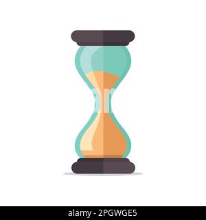 Icône HourGlass de style plat, conception simple. Illustration vectorielle Illustration de Vecteur