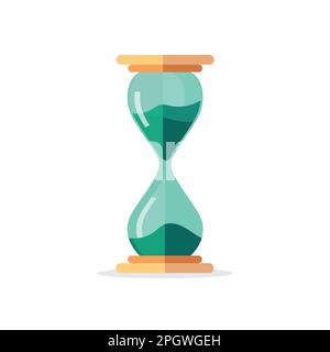 Icône HourGlass de style plat, conception simple. Illustration vectorielle Illustration de Vecteur