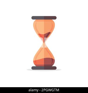 Icône HourGlass de style plat, conception simple. Illustration vectorielle Illustration de Vecteur