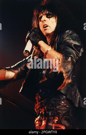 Alice Cooper, Civic Center, Providence, Rhode Island, États-Unis, 19 février 1987. Banque D'Images