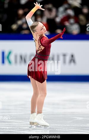 Janna JYRKINEN (fin), au cours du patinage féminin gratuit, aux Championnats du monde de patinage artistique 2023 de l'UIP, à la Super Arena de Saitama, sur 24 mars 2023, à Saitama, au Japon. Credit: Raniero Corbelletti/AFLO/Alay Live News Banque D'Images