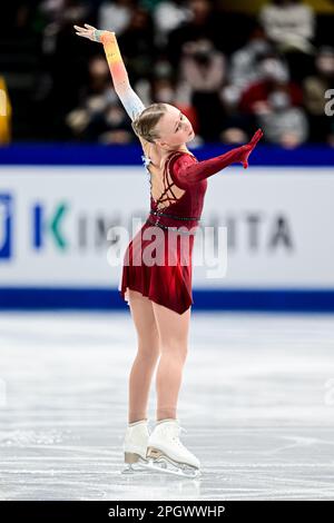 Janna JYRKINEN (fin), au cours du patinage féminin gratuit, aux Championnats du monde de patinage artistique 2023 de l'UIP, à la Super Arena de Saitama, sur 24 mars 2023, à Saitama, au Japon. Credit: Raniero Corbelletti/AFLO/Alay Live News Banque D'Images