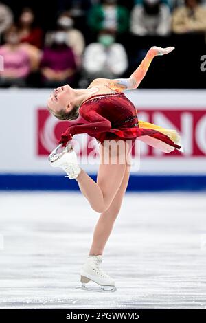 Janna JYRKINEN (fin), au cours du patinage féminin gratuit, aux Championnats du monde de patinage artistique 2023 de l'UIP, à la Super Arena de Saitama, sur 24 mars 2023, à Saitama, au Japon. Credit: Raniero Corbelletti/AFLO/Alay Live News Banque D'Images