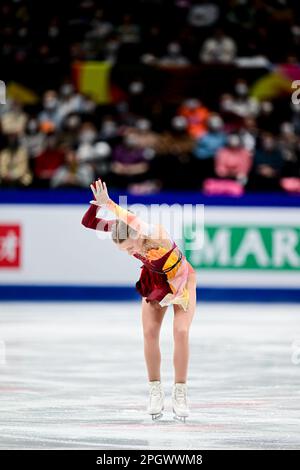 Janna JYRKINEN (fin), au cours du patinage féminin gratuit, aux Championnats du monde de patinage artistique 2023 de l'UIP, à la Super Arena de Saitama, sur 24 mars 2023, à Saitama, au Japon. Credit: Raniero Corbelletti/AFLO/Alay Live News Banque D'Images