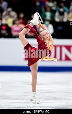 Janna JYRKINEN (fin), au cours du patinage féminin gratuit, aux Championnats du monde de patinage artistique 2023 de l'UIP, à la Super Arena de Saitama, sur 24 mars 2023, à Saitama, au Japon. Credit: Raniero Corbelletti/AFLO/Alay Live News Banque D'Images