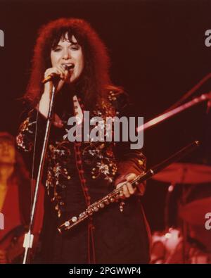 Ann Wilson de coeur au Palladium, East Village, New York, NY, 21 octobre, 1978. Banque D'Images