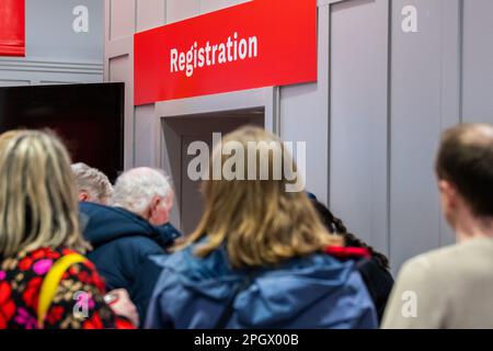 Cork, Irlande. 24th mars 2023. La Conférence du Parti du travail de 72nd commence ce soir à l'hôtel Silver Springs de Cork. Crédit : AG News/Alay Live News Banque D'Images