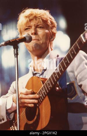 David Bowie, Civic Center, Hartford, Connecticut, États-Unis, 15 juillet 1983. Banque D'Images