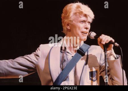 David Bowie, le Colisee, Québec, Canada, 11 juillet 1983. Banque D'Images