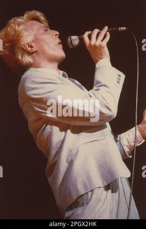 David Bowie au Colisee, Québec, Québec, Canada, 11 juillet, 1983. Banque D'Images