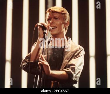 David Bowie au Centre civique de Providence, Rhode Island, Etats-Unis, 5 mai 1978. Banque D'Images
