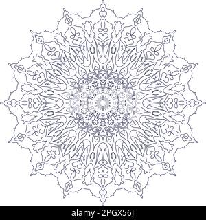 Mandala. Éléments décoratifs ethniques. Arrière-plan dessiné à la main. Islam, arabe, indien, motifs ottomans. Illustration de Vecteur