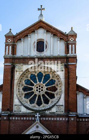 Détail de St. Cathédrale catholique Joseph ou Catedrala SF. Iosif à Bucarest, Roumanie Banque D'Images