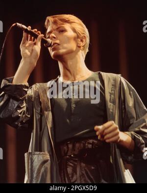 David Bowie, Civic Center, Providence, Rhode Island, États-Unis, 5 mai 1978. Banque D'Images