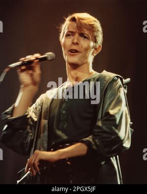 David Bowie au Centre civique de Providence, Rhode Island, Etats-Unis, 5 mai 1978. Banque D'Images