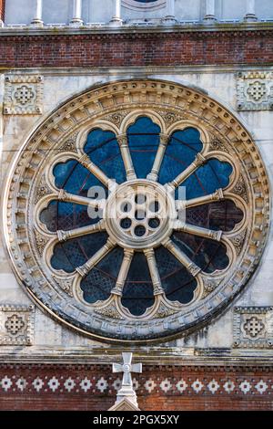 Détail de St. Cathédrale catholique Joseph ou Catedrala SF. Iosif à Bucarest, Roumanie Banque D'Images