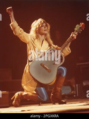 Nancy Wilson de coeur au Palladium, New York, NY, 21 octobre 1978. Banque D'Images