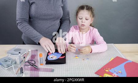 Carte de fête des pères artisanat Banque D'Images