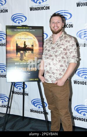 Casey Pyke arrive à Netflix photocall pour “Slumberland“ au WonderCon 2023 jour 1 au Centre de congrès d'Anaheim sur 24 mars 2023 Banque D'Images
