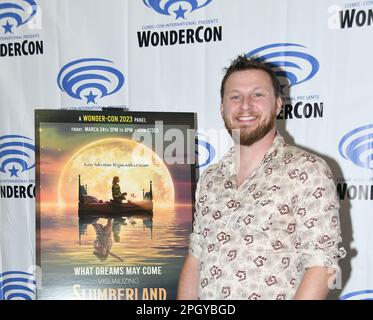 Casey Pyke arrive à Netflix photocall pour “Slumberland“ au WonderCon 2023 jour 1 au Centre de congrès d'Anaheim sur 24 mars 2023 Banque D'Images
